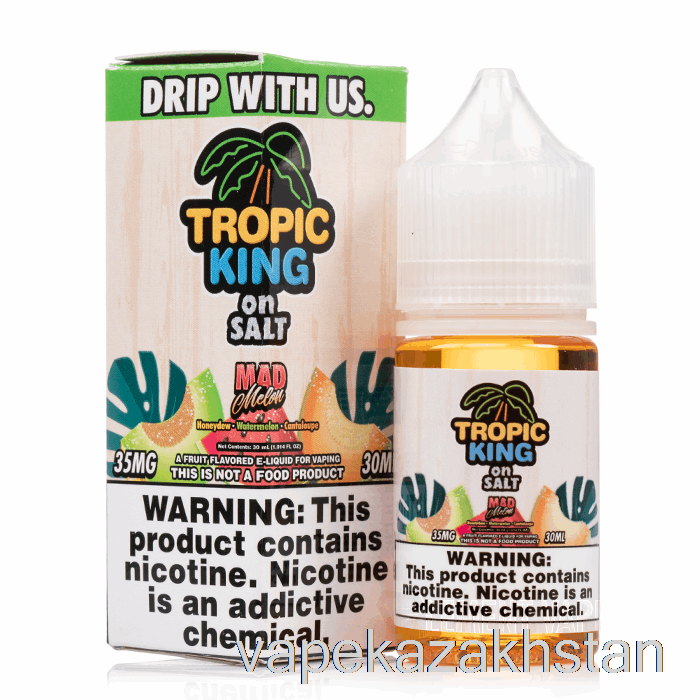 Vape Kazakhstan Mad Melons - Tropic King On Salt - 30mL 35mg